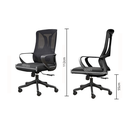 Ver imagem 4 de Cadeira de Escritório Diretor Ergonômica Apoio Lombar Mesh Syberflex