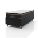 Ver imagem 4 de Cama Box Baú Solteiro + Colchão Paris Molas Ensacadas Pocket - 66x88x188cm - Couro