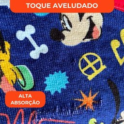 Roupão Aveludado Lepper Estampado Personagens Infantil Mickey G - 4