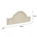 Ver imagem 3 de Cabeceira King Luxo 193X60 Off White Tachas Prata