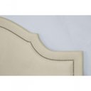Ver imagem 4 de Cabeceira King Luxo 193X60 Off White Tachas Prata