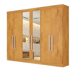Guarda Roupa Alba 6 Portas Espelho 100% Mdf - Mademarcs - 2