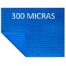 Capa para Piscina Térmica Aquecida Azul 300 Micras - 6,5x4,5 - 6