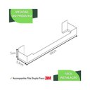 Ver mais imagens de Porta Toalha Rosto com Adesivo Suporte Banheiro Inox F.elg