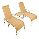 Ver imagem 1 de Espreguiçadeiras E Mesa Confortável Para Piscina Avelã