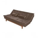 Ver mais imagens de Sofá Cama Versátil 3 Lugares Império Reclinável Casal Pés Madeira Espuma Especial D33 Suede