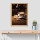 Ver imagem 1 de Quadro Moldura Dourada Fotografia Café 33x24cm:com Vidro