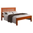 Ver imagem 2 de Cama de Casal Madeira Maciça 707la Marjori - Mel Acetinado