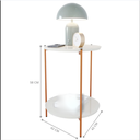 Ver imagem 2 de Mesa de Apoio Élide Off White Bronze