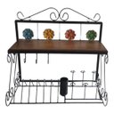 Ver imagem 1 de Paneleiro 55cm + Argola Porta Guardanapos / Escorredor de Pratos:flor de Madeira