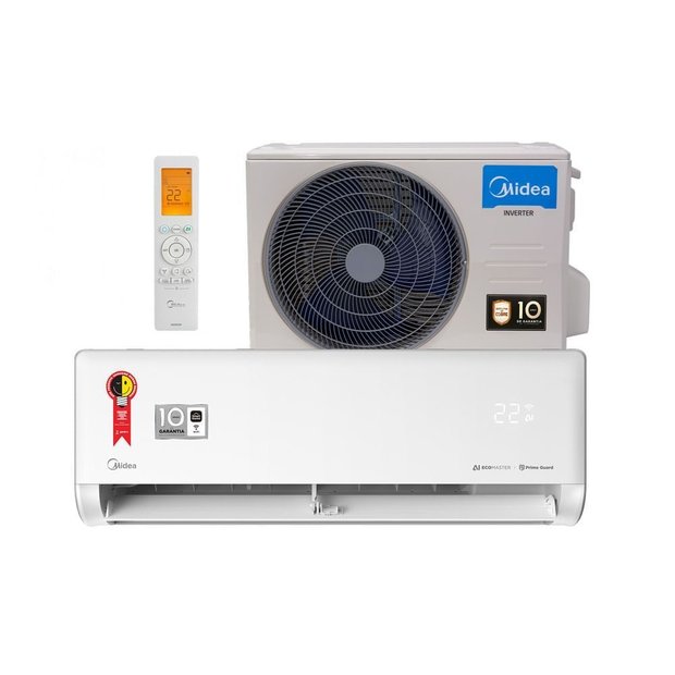Ver imagem 1 de Ar Condicionado Midea Ai Ecomaster Inverter 18.000 Btu/h Frio 220v R-32