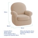 Ver imagem 3 de Poltrona Natalina Papai Noel Merry Christmas Suede