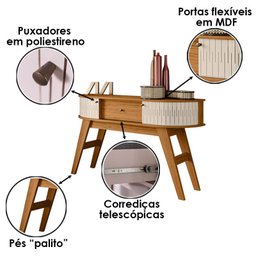 Rack Bancada Suspensa Algarve com Aparador Estoril e Mesa de Centro Indianápolis Cinamomo Off White - 5 Rack Bancada Suspensa Algarve com Aparador Estoril e Mesa de Centro Indianápolis Cinamomo Off White - 5