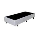 Ver imagem 2 de Cama Box Solteiro 88x188 + Colchão Ecoline Ecoflex Espuma D23 Courino Linho