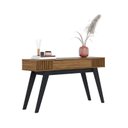 Ver imagem 5 de Rack Bancada Yara Noce Milano Preto Acetinado com Aparador para Sala Riviera Noce Milano – Colibri