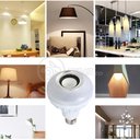 Ver imagem 1 de Lâmpada Led 12w E27 Rgb Colorida com Caixa de Som