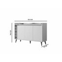 Ver imagem 6 de Buffet com Adega Estilo Malbec com Off-White