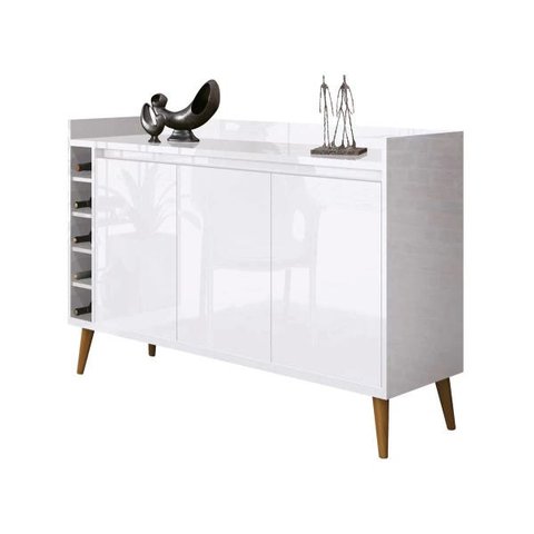 Buffet com Adega Estilo Branco