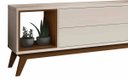 Ver imagem 5 de Rack com Painel Delux 220cm Off White com Natural - Móveisaqui
