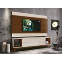 Ver imagem 2 de Rack com Painel Delux 220cm Off White com Natural - Móveisaqui