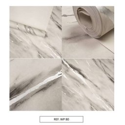 Papel de Parede Magnific Lcpx539-1125 Marmorizado Cinza Mesclado Vinílico Rolo 9,50mx53cm - 5