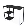 Escrivaninha Mesa Industrial Nic 90 Cm Preto e Tampo Preto - 3