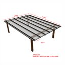 Ver imagem 2 de Cobertura Policarbonato Alveolar 4,00m x 6,00m - Cristal 6mm