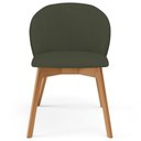 Ver imagem 3 de Kit 05 Cadeiras de Jantar e Estar Living Estofada Mia L02 Linho Verde Musgo - Lyam Decor