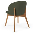 Ver imagem 6 de Kit 05 Cadeiras de Jantar e Estar Living Estofada Mia L02 Linho Verde Musgo - Lyam Decor