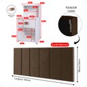 Ver imagem 7 de Kit 2 Mesinhas Bide Pequena Gaveta Nicho Cabeceira Modulada Cama Box Casal King Size 1,95 Quarto