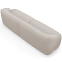 Ver imagem 7 de Sofá 3 Lugares Curvo Orgânico para Sala Living 250cm Barolo L06 Bouclê Bege - Lyam Decor