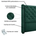 Ver imagem 3 de Cabeceira Cama Box King 195cm e Recamier Vicenza Veludo S04 - D’Rossi