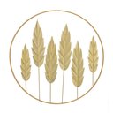 Ver imagem 1 de Enfeite de Parede Redondo em Metal Dourado 50cm