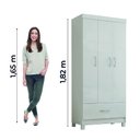 Ver imagem 6 de Guarda Roupas Casal 6 Portas 2 Gavetas Flash Amêndoa Demobile