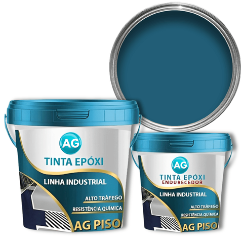 Tinta Epoxi Industrial Azul Azure Ag - RAL5009