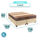 Ver imagem 3 de Cama Box + Colchão Casal D26 Ortophedic Sankonfort