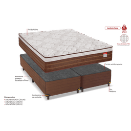 Conjunto Box Queen Intense 158x198x68 Reconflex - 3