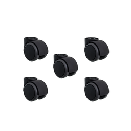 Kit 5 Rodinhas Cadeira Anti Risco Roda Silicone Pu S/pino - 1