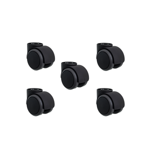 Kit 5 Rodinhas Cadeira Anti Risco Roda Silicone Pu S/pino