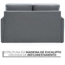 Ver imagem 6 de Sofá-Cama 3 Lugares Queen Herval Space, Suede Molhado Cinza