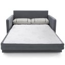 Ver imagem 4 de Sofá-Cama 3 Lugares Queen Herval Space, Suede Molhado Cinza