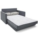 Ver imagem 2 de Sofá-Cama 3 Lugares Queen Herval Space, Suede Molhado Cinza