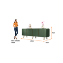 Ver imagem 3 de Buffet Aparador para Sala de Jantar Saluti Verde Pistache - Montanaris Decor