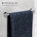 Ver imagem 2 de Kit Acessórios para Banheiro 4 Peças Toalheiro Duplo 60cm Inox - Kromus KITRD4A