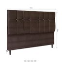 Ver imagem 3 de Cabeceira Paris Para Cama Box King 195 cm Suede - SSX Multicoisas Preto