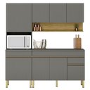 Ver imagem 1 de Cozinha Modulada 3 Pecas Line Gris Cp Freijo Ktp