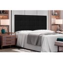 Ver imagem 2 de Cabeceira Painel Verona Para Cama Box King 195 cm Corino - D’Rossi - Preto