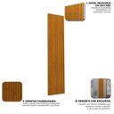 Ver imagem 6 de Painel para TV até 85 Polegadas Ripado 100% MDF 250CMX230CM Supremo Marrom