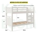 Ver imagem 4 de Beliche com Cama Auxiliar 03 Colchões D20 Treliche Completa Cor:Branco