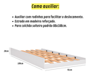 Ver imagem 5 de Beliche com Cama Auxiliar 03 Colchões D20 Treliche Completa Cor:Branco